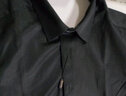 啄木鸟（TUCANO）衬衫男士竹纤维短袖衬衣商务正装休闲时尚纯色百搭男装 黑色 XL 实拍图