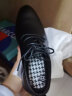 意尔康男鞋时尚英伦风商务正装鞋系带低跟单鞋子男 Y541ZE97411W 黑色 40 实拍图