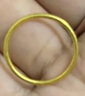 周六福（ZLF） 黄金戒指女足金999单个可叠戴光圈指环手饰 计价 光面18号-1.54g 实拍图