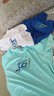 361°童装男女童短袖针织衫夏季新款速干儿童休闲T恤中大童冰爽上衣 浅青蓝1202-男童 130 cm 实拍图