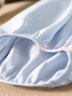 尚都比拉夏季洋气随性文艺气质通勤灯笼袖雪纺衬衫 蓝色 S  晒单实拍图