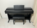 雅马哈（YAMAHA）电钢琴YDP105重锤键盘88键进口成人儿童初学者家用智能电子钢琴 YDP-105B黑色+原装琴凳+官方标配 实拍图