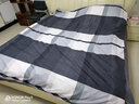 雅鹿大学生宿舍床单三件套床上用品床单人3件套寝室上下铺被套多件套 港岛-亲肤舒适格里斯 1.8m 床单款 四件套-被套180*220cm 实拍图