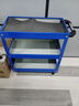 绿林（GREENER）工具车手推车汽车维修工具箱三层多功能零件车移动汽修工具柜架子 【特惠款】蓝白+防滑垫 实拍图