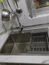 松派厨房水槽304不锈钢水槽双改大单槽水池盆洗菜盆台下盆洗碗槽 左排水槽0涂层+弯形龙头 600*450mm【国标SUS304假一赔十】 实拍图
