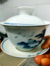 MULTIPOTENT功夫茶具三才盖碗手绘青花山水薄胎瓷泡茶碗 晒单实拍图