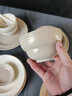 造器碗盘套装家用高级感陶瓷碗碟套装轻奢碗筷子组合整套奶油风餐具 拉丝套装4人食奶白+奶茶 16件套 实拍图