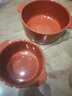 无印良品（MUJI） 炻瓷 双耳烤碗 微波炉烤箱用烤盘餐具 空气炸锅用 家用 橙色 11.5cm 实拍图