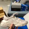 adidas三叶草休闲鞋夏季新款男鞋户外休闲老爹鞋OZWEEGO透气耐磨跑步鞋 FY2023 珍珠烟灰 41 实拍图