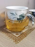 美斯尼 玻璃茶杯茶水分离水杯陶瓷过滤内胆办公室茶杯茶具高硼硅泡茶杯 竹格（300毫升） 实拍图
