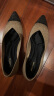 MALOVE MZ王妃鞋新款3.7cm尖头水晶低跟单鞋女职业通勤百搭平底鞋新款单鞋 流金岁月（脚宽建议拍大一码） 38 晒单实拍图