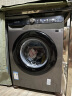 三星（SAMSUNG）10.5公斤滚筒洗衣机全自动 15分钟快洗 蒸汽除菌 高温桶自洁 泡泡净洗 WW10T504DAX/SC 灰 晒单实拍图