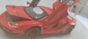 翊玄玩具 1/24兰博基尼闪电跑车汽车模型仿真合金车模型收藏摆件礼盒 兰博LP770（声光尾翼升降） 红色 实拍图