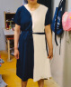 俞兆林（YUZHAOLIN） 妈妈装夏装气质连衣裙2022年夏季新款中老年女装洋气时尚雪纺减 蓝色 3XL（建议120-135斤） 晒单实拍图