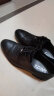 沙驰男鞋 夏季商务正装鞋冲孔透气系带皮鞋舒适凉鞋商场同款 黑色 41 晒单实拍图