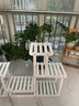华观家居（Home Giving Furniture）多层实木花架阳台置物架室内花架子客厅落地式多肉绿萝花盆植物架 B款白色 实拍图