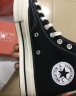 匡威（Converse）【滔搏运动】匡威男鞋女鞋低帮帆布鞋复古系带硫化鞋情侣款黑色 162058C 41 实拍图