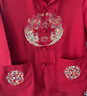 俞兆林（YUZHAOLIN）唐装男中国风爷爷奶奶情侣夏季父母短袖套装爸爸过寿星生日中老年 龙凤刺绣 红色【上衣】 L /40 男【建议120-140斤】 实拍图