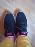 特步女鞋冬季运动鞋女网面透气跑步鞋学生休闲鞋网鞋女士跑鞋旅游鞋子 帆白/淡紫7503 38 实拍图