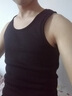 简束保暖背心男加绒加厚修身棉背心秋冬紧身打底衫男士保暖背心 窄肩黑色 XL (68-75kg) 实拍图