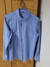 凡品丹尼（FANPINDANNI）衬衫男春秋季休闲白色长袖衬衣男士修身免烫牛津纺商务男装 灰色+天蓝【常规2件装】 3XL 码（160-175斤） 实拍图