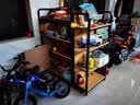 沐意 中岛柜多层可调节超市货架展示架便利店玩具礼品挂钩展柜货物架 双面中岛主架 长90 层板款 实拍图