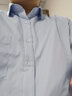 恒源祥保暖衬衫男士加绒加厚秋冬季纯色商务正工装宽松职业白色长袖衬衣 天蓝色细条纹 C15X08047-B 43 （180/104A） 实拍图
