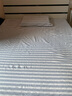 黄河口老粗布床单 A类粗布床单纯棉 手工全棉加厚被单 纯棉床单老粗布床单单件 条纹晴朗蓝 一对枕套45x75cm 实拍图