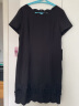 名师路品牌女装夏季新品镂空立体蕾丝波浪领型修身连衣裙 TS626058黑色88 XL 晒单实拍图