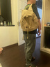 新潮代双肩包女新款帆布背包大容量旅行电脑包女生实用书包生日礼物 情侣女款卡其色【可放14寸电脑】 实拍图