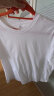 布先生春夏季短袖T恤男士纯棉小白T纯色内搭打底衫 白色 M/170  晒单实拍图