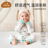 贝谷贝谷婴儿睡袋新生儿连体衣服宝宝哈衣爬爬服春秋款打底纯棉四季和尚服 萌趣小青龙 66码 实拍图