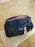 新潮代旅行包男大容量手提帆布单肩斜挎包商务出差户外行李包运动健身包 3056蓝黑【干湿分离+独立鞋仓】 实拍图