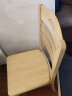 岳虎 餐椅家用实木椅子靠背椅休闲椅歺椅木椅子椅办公椅宴会椅餐桌椅 03款#标准款原木色 实拍图