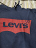 Levi's【情侣同款】李维斯2024春夏连帽卫衣oversize落肩LOGO印花 藏蓝色0007 S 实拍图