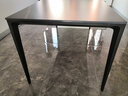 家哲理家具意式极简德利丰岩板餐桌椅组合岛台餐桌家用小户型长方形饭桌办公 德利丰岩板+铝合金160*80单餐桌 实拍图
