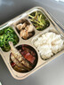 麦轩上班族316不锈钢快餐盘分格餐盘大容量食品级饭盆成人食堂打饭盒 男孩-五格1750ml 316抗菌内胆 实拍图