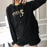 love legend 情侣装卫衣全套秋冬一男一女同款宽松百搭连帽衫衣服班服定制 蝴蝶 黑色+黑色 男XL+女M 实拍图