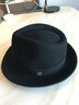 7PM礼帽男英伦爵士帽羊毛呢绅士帽冬天加厚子男士礼帽子中老年爸爸帽 黑色 均码(56-58cm)可调节 实拍图