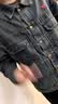 查尔斯桃心牛仔夹克男女情侣同款新复古回潮春秋款美式高级感宽松翻领外套 实拍图