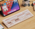 云墨（YUNMO） 无线蓝牙键盘鼠标套装可充电双模静轻音办公打字台式电脑笔记本平板手机通用外设 奶茶色充电单键盘【蓝牙+2.4G无线】 实拍图