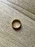 中国黄金（CHINA GOLD） 黄金戒指女足金素圈戒指泥鳅背金戒指对戒送女友送老婆生日礼物 圈口14号 约2.56g 实拍图