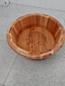雷果木业松木泡脚木桶木质洗脚盆小木盆足浴桶宝宝洗脚洗脸泡浴洗屁股木盆 17高40直径圆边松木盆 实拍图