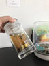 水宜生 玻璃杯双层女士泡茶杯高颜值商务迷你随手杯碱性水杯防烫礼盒装 G605臻萃【纯钛】礼盒装260ml 实拍图