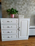 名范 斗柜简约现代床头柜实木斗柜卧室柜客厅储物柜收纳柜书房矮柜客厅抽屉柜 纯白4斗+储物柜 实拍图