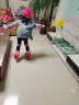 美洲狮（COUGAR）轮滑鞋儿童闪光溜冰鞋男女滑冰旱冰鞋女轮滑鞋男童 新粉色全闪套装 M(可调31-36码) 实拍图