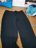 AMII女装2025线雕裤子职业休闲裤秋季新款宽松直筒裤高腰九分 黑色 XL 170/76A 实拍图