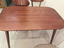 源氏木语 实木餐桌现代简约家用饭桌北欧小户型餐厅桌子橡木 胡桃色餐桌1.2米 实拍图