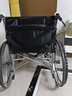 亿佰康轮椅折叠轻便小巧老年人轮椅带坐便器便携老人残疾人手推车 轮椅黑色牛津布（升级便桶） 实拍图