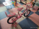 永久儿童自行车3-8岁小孩脚踏单车宝宝中大童女孩公主款童车 【黑胎-折叠】小猫粉+护具礼包 16寸 实拍图